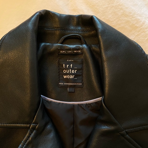 Zara Faux Leather Jacket - Picture 4 of 7